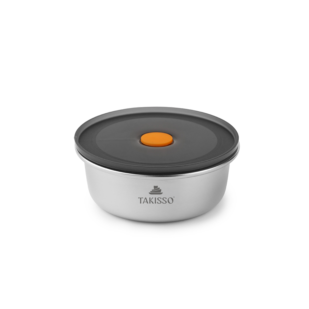 TAKISSO Premium Thermal Lock Stainless Steel Lunch Box Set of 1 (450ml)