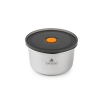 TAKISSO Premium Thermal Lock Stainless Steel Lunch Box Set of 1 (680ml)