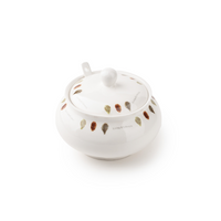 TAKISSO Sugar Bowl with Lid Pack of 3 (350ml)