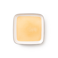 TAKISSO Square Ceramic Plates with Mandala Art Set of 6