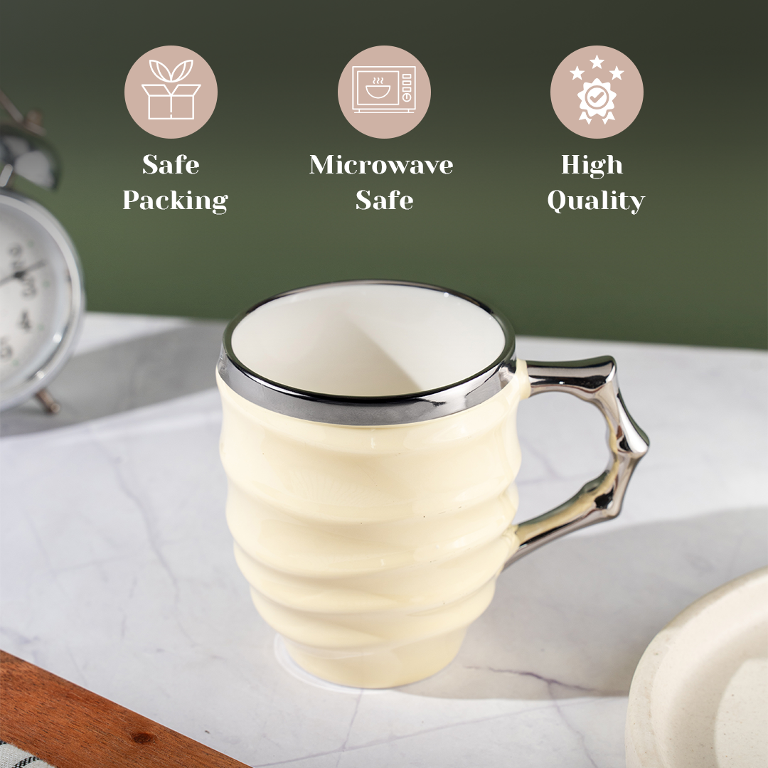 TAKISSO Aesthetic Studio Ceramic Tea-Coffee Mug (350ml)