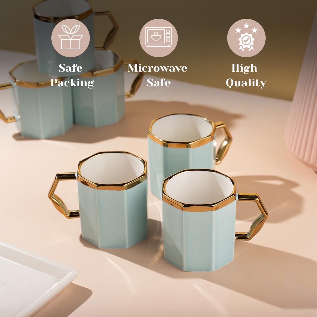 TAKISSO Tea-Coffee Cups Set of 6 (180 ml)