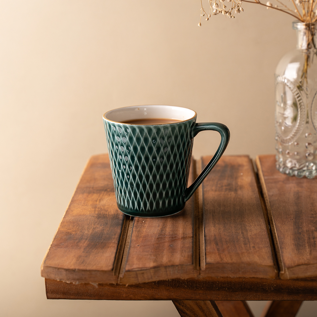 TAKISSO Ceramic Tea-Coffee Mug Set of 6 (180ml)
