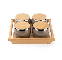 TAKISSO Airtight Dry Fruit Container Tray Set of 4 (360ml)