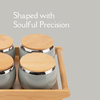 TAKISSO Airtight Dry Fruit Container Tray Set of 4 (360ml)