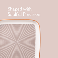 TAKISSO Square Ceramic Plates with Mandala Art Set of 6