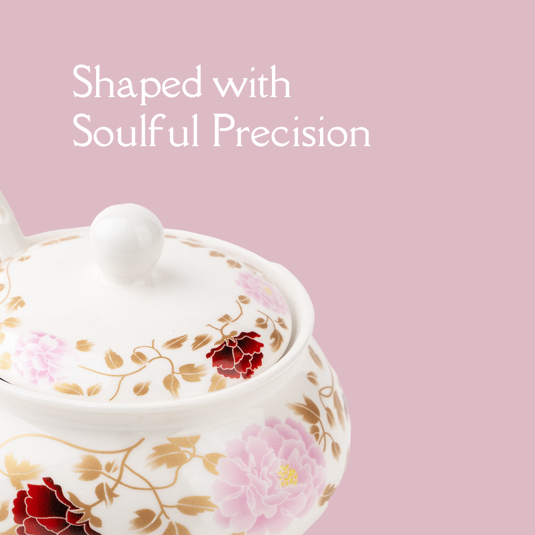 TAKISSO Sugar Bowl with Lid Pack of 3 (350ml)