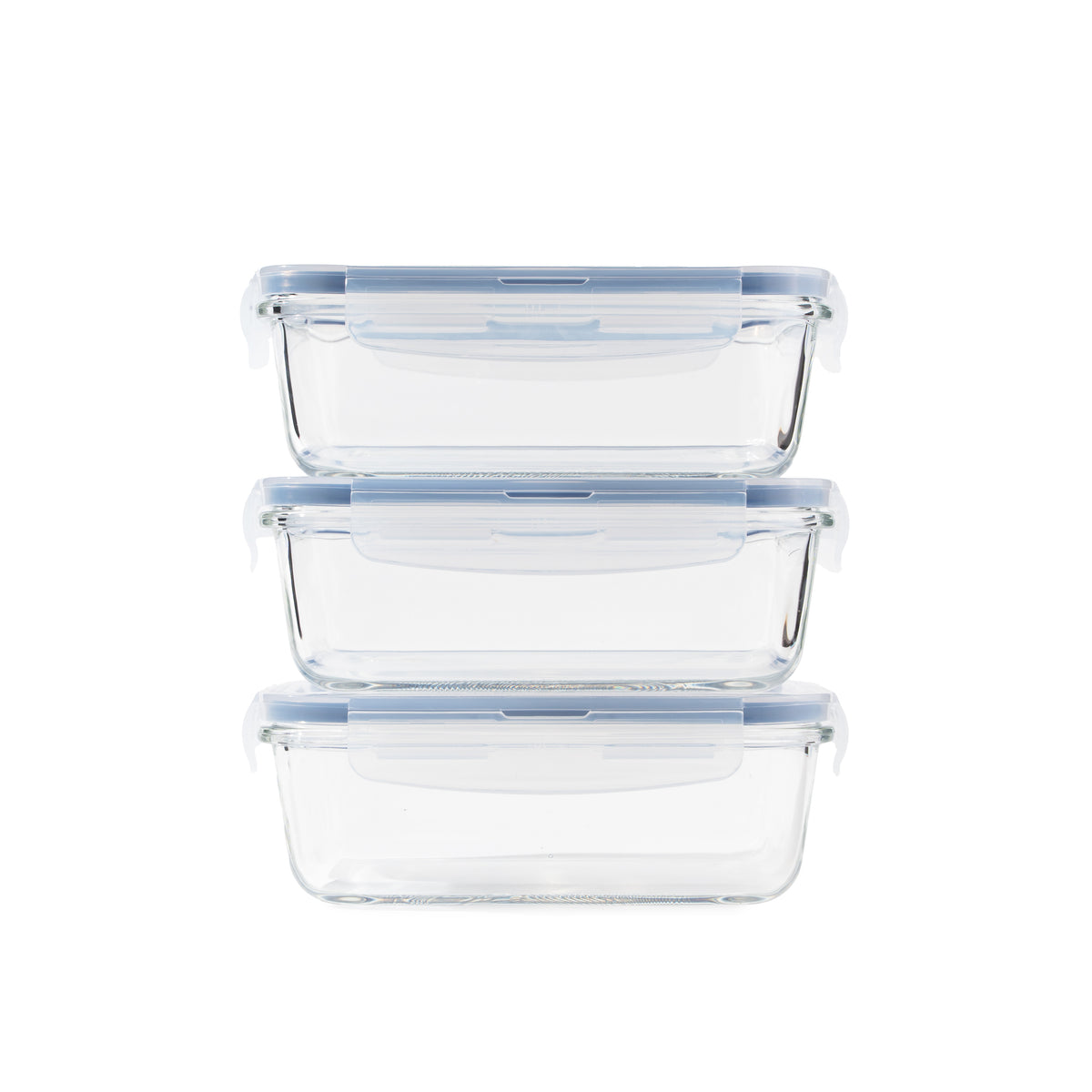 TAKISSO Borosilicate Glass Lunch Box Set of 3