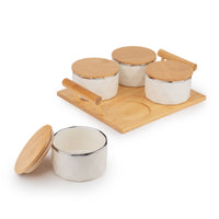 TAKISSO Airtight Dry Fruit Container Tray Set of 4 (300ml)