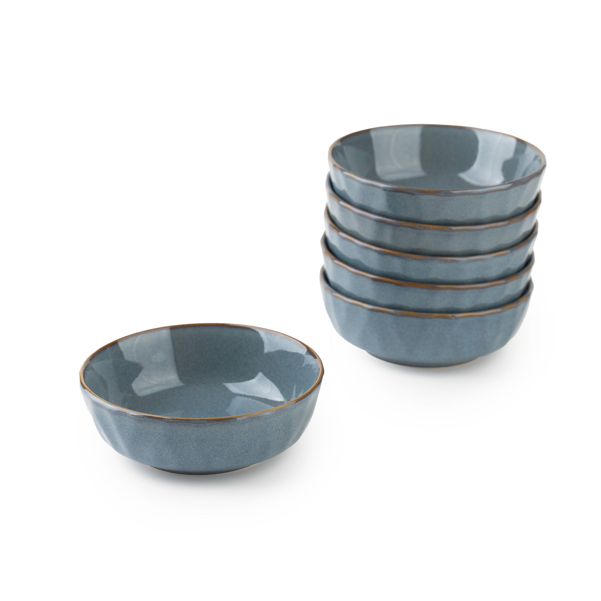TAKISSO Bowl Set of 6 Pc Ceramic Set (190ml) | Microwave Safe Bowl