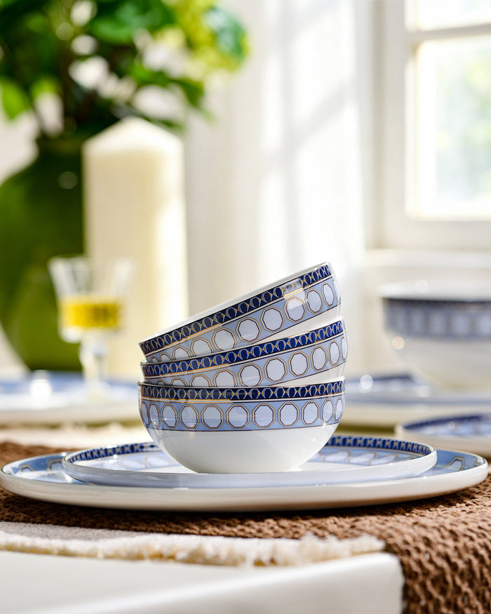 TAKISSO Blue Sapphire Dinner Set