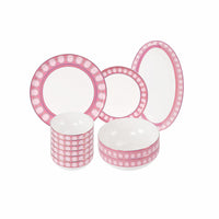 TAKISSO Pink Sapphire Dinner Set