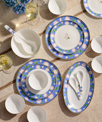 TAKISSO Indigo Bloom Dinner Set