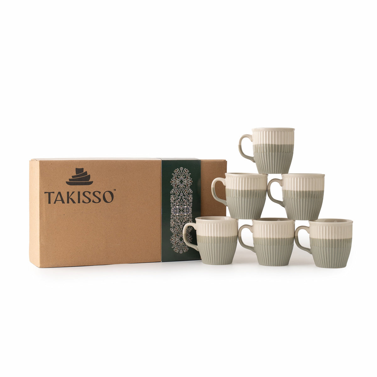 TAKISSO Porcelain Cup Set of 6