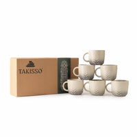 TAKISSO Porcelain Cup Set of 6