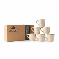 TAKISSO Porcelain Cup Set of 6