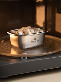 TAKISSO Rectangle - Small - 250ml Microwave Safe Container (With Push-Pull Airtight Mechanism)