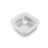 TAKISSO Square - Flat - 500ml Microwave Safe Container (With Push-Pull Airtight Mechanism)