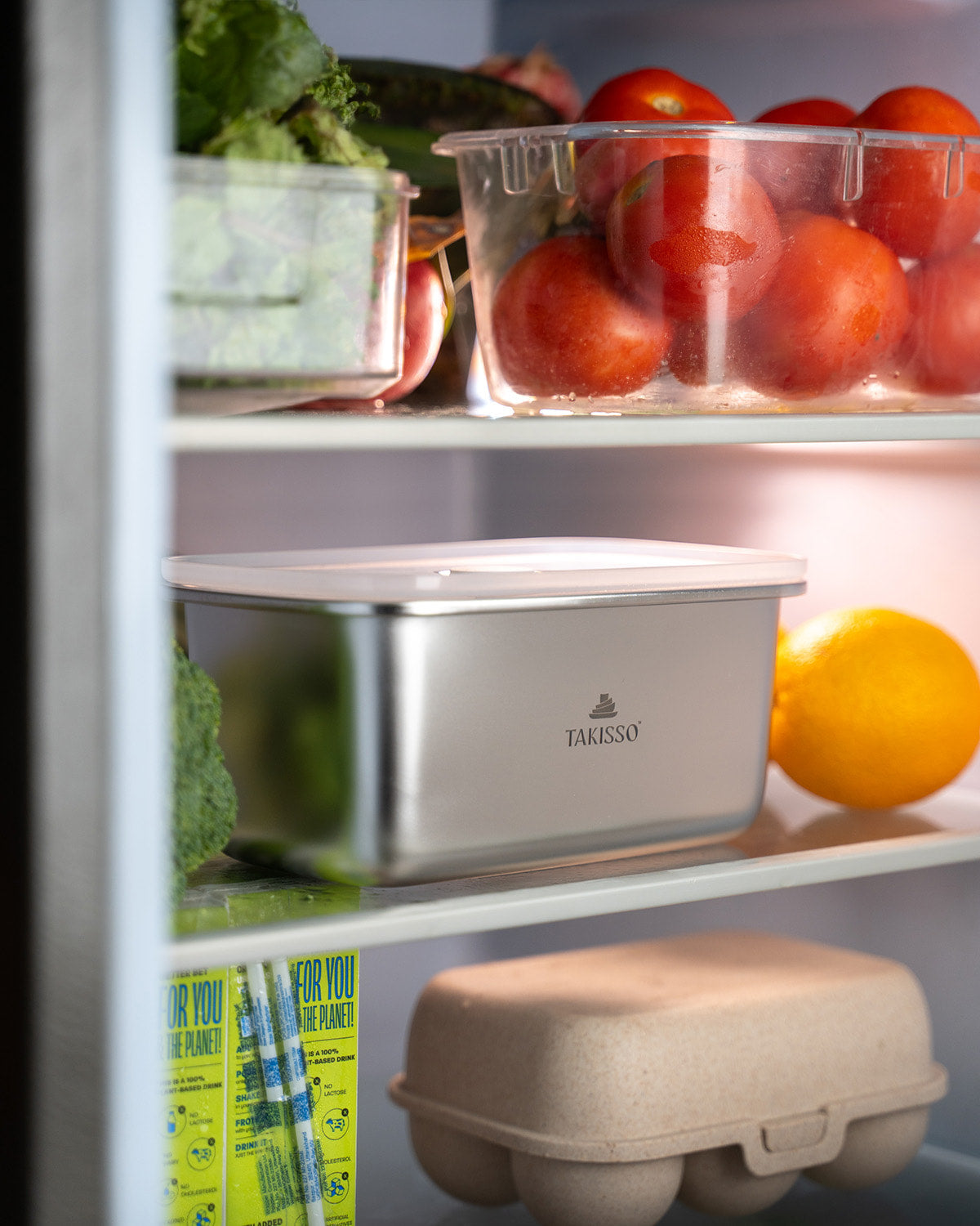 TAKISSO Rectangle - Big - 1000ml Microwave Safe Container (With Push-Pull Airtight Mechanism)