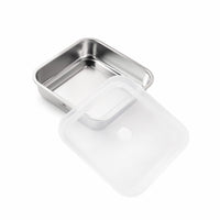 TAKISSO Square - Flat - 1200ml Microwave Safe Container (With Push-Pull Airtight Mechanism)