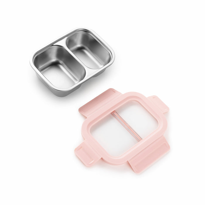 TAKISSO 2-Partition - 600ml - Microwave Safe Container / Tiffin / Lunch Box