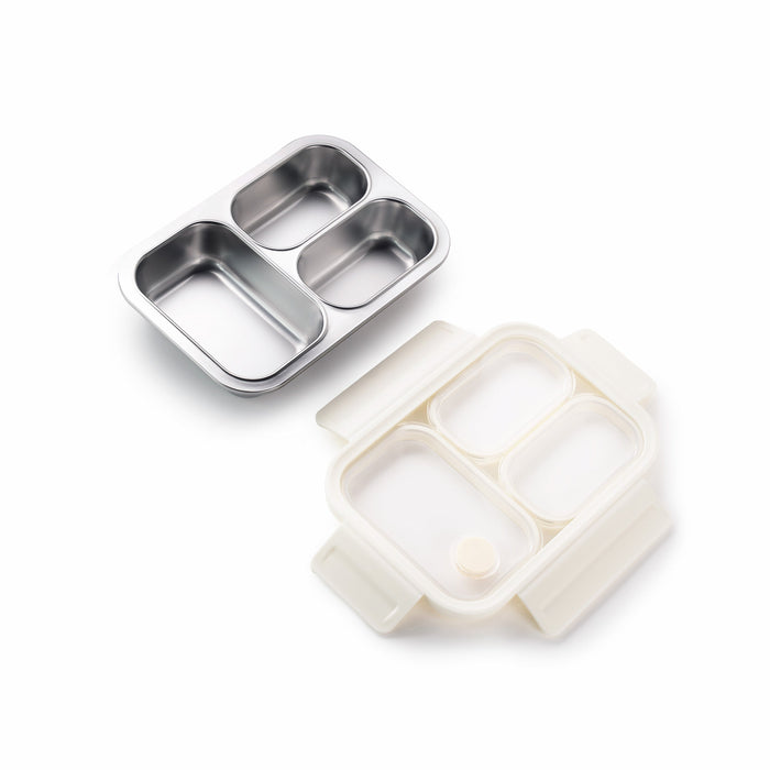 TAKISSO 3-Partition - 800ml - Microwave Safe Container / Tiffin / Lunch Box