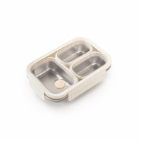 TAKISSO 3-Partition - 800ml - Microwave Safe Container / Tiffin / Lunch Box