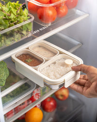 TAKISSO 3-Partition - 800ml - Microwave Safe Container / Tiffin / Lunch Box