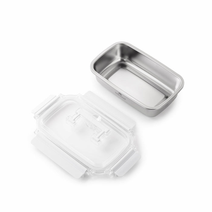 TAKISSO Rectangle - Flat - 600ml Microwave Safe Container With Handle