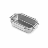 TAKISSO Rectangle - Flat - 600ml Microwave Safe Container With Transparent Lid
