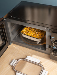 TAKISSO Rectangle - Flat - 600ml Microwave Safe Container With Transparent Lid