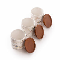 TAKISSO Porcelain Canister Set of 3