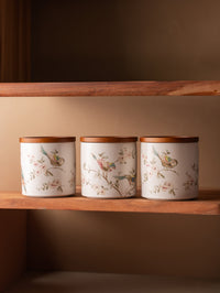 TAKISSO Porcelain Canister Set of 3