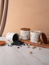 TAKISSO Porcelain Canister Set of 3
