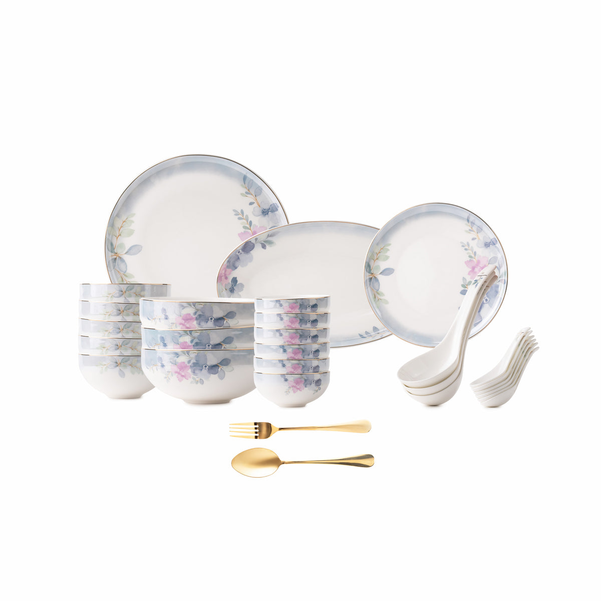 TAKISSO Porcelain Dinner Set of 49