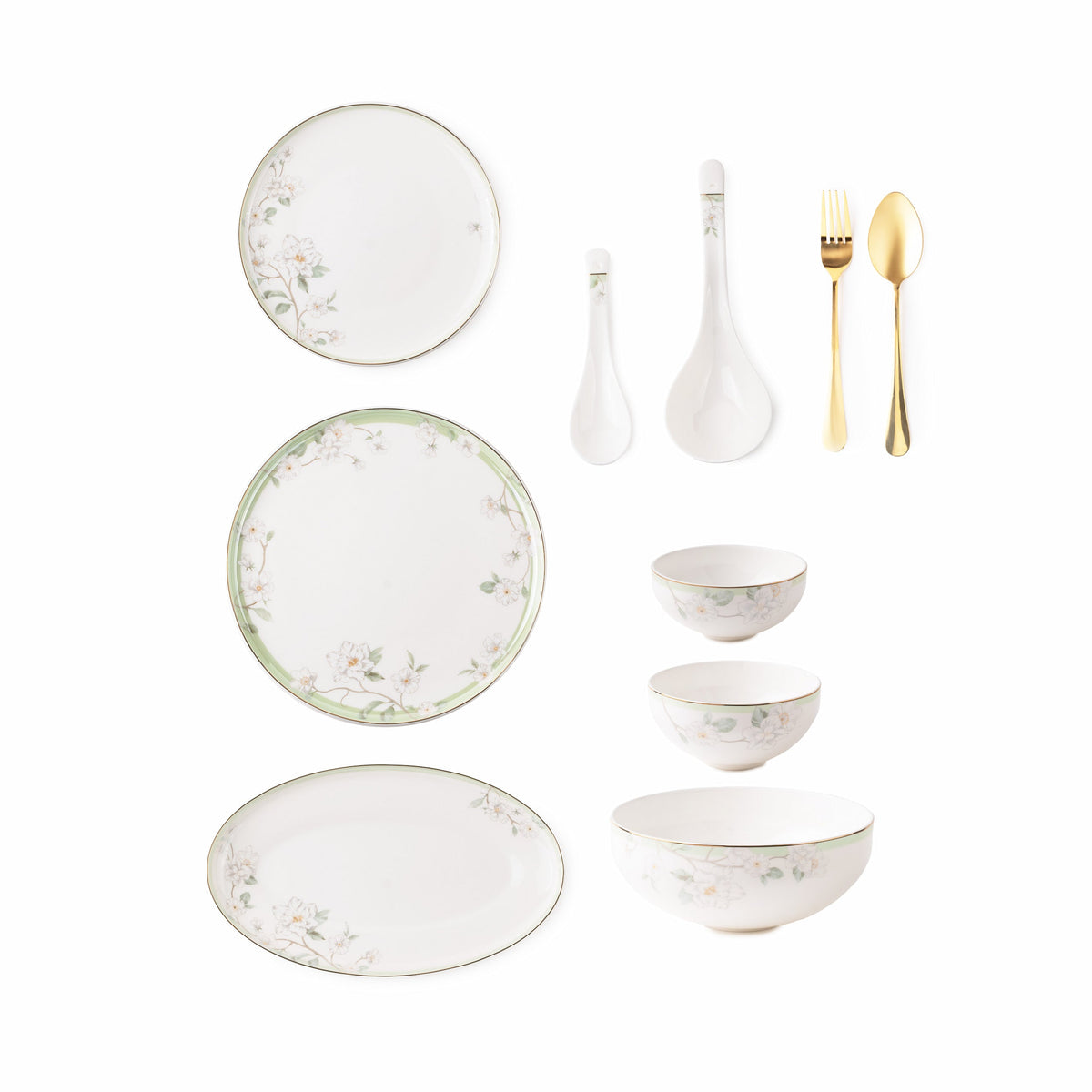 TAKISSO Porcelain Dinner Set of 49
