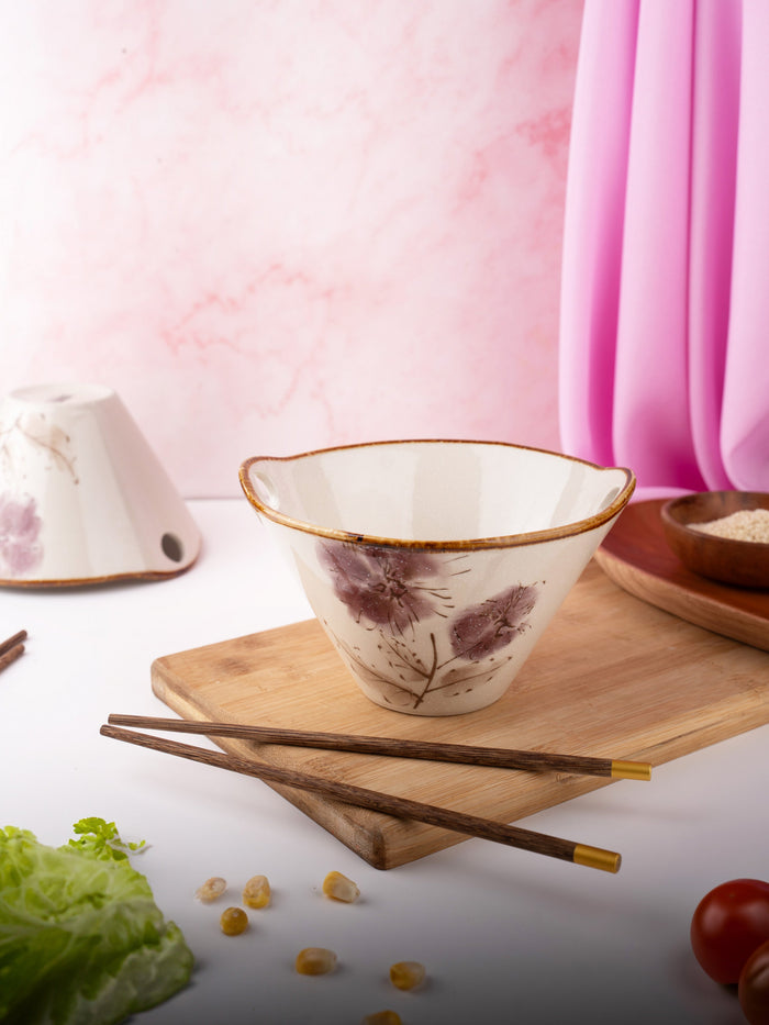 TAKISSO Porcelain Ramen Bowl Set (2 Bowls + 2 Chopstick)