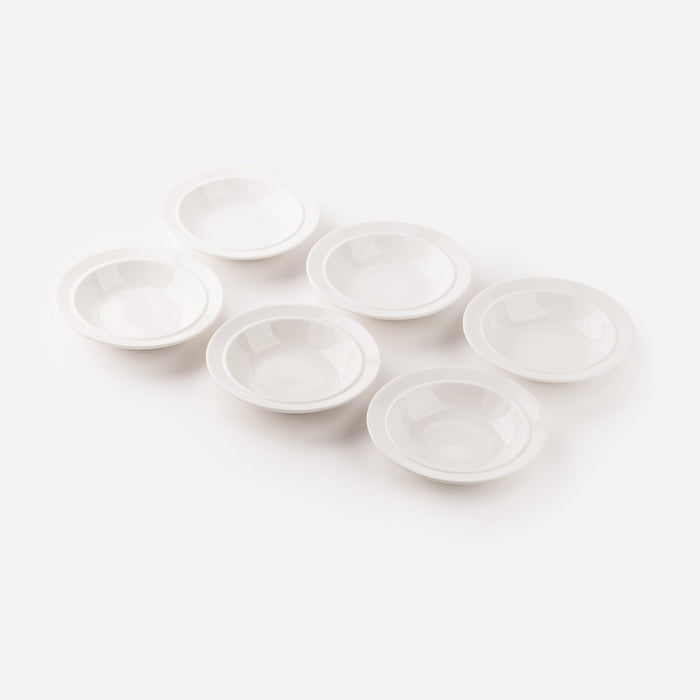 TAKISSO Porcelain Line Pattern Bowl Set of 6