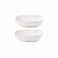 TAKISSO Porcelain Square Bowl Set of 2