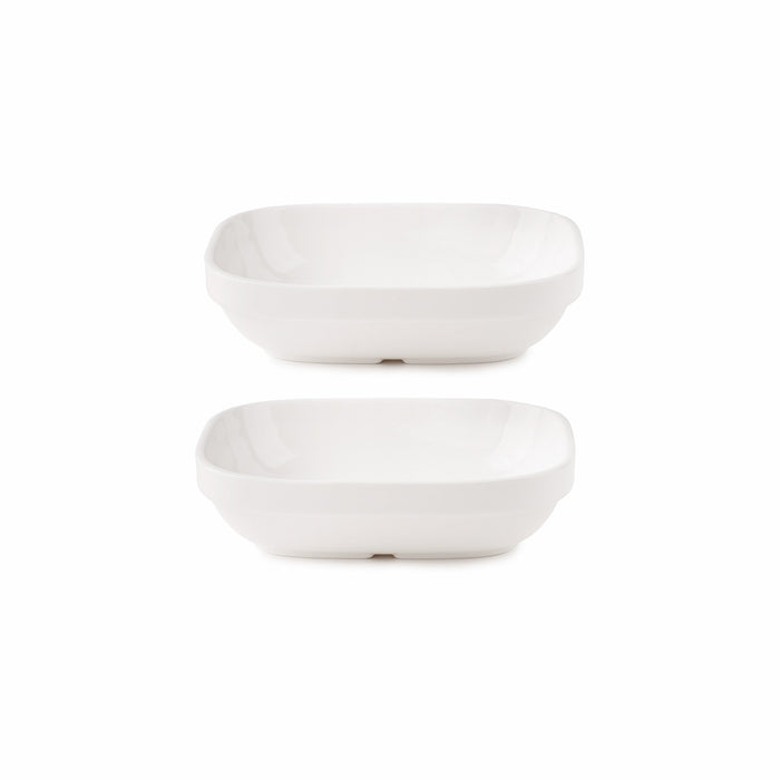 TAKISSO Porcelain Square Bowl Set of 2