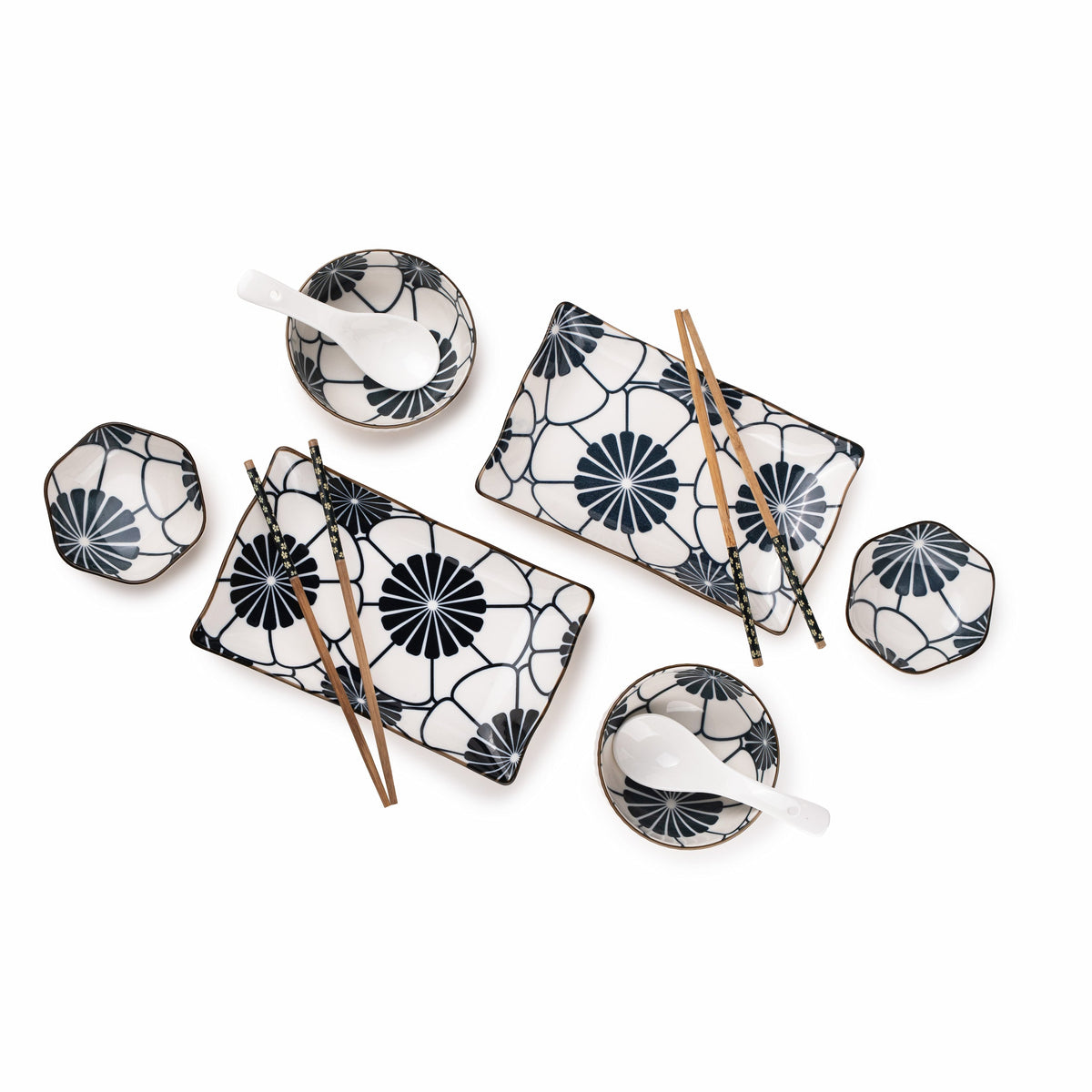 TAKISSO Porcelain Sushi Set of 10