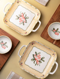 TAKISSO Porcelain Platter Set of 4