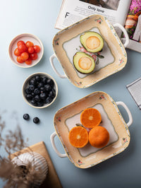 TAKISSO Porcelain Platter Set of 4