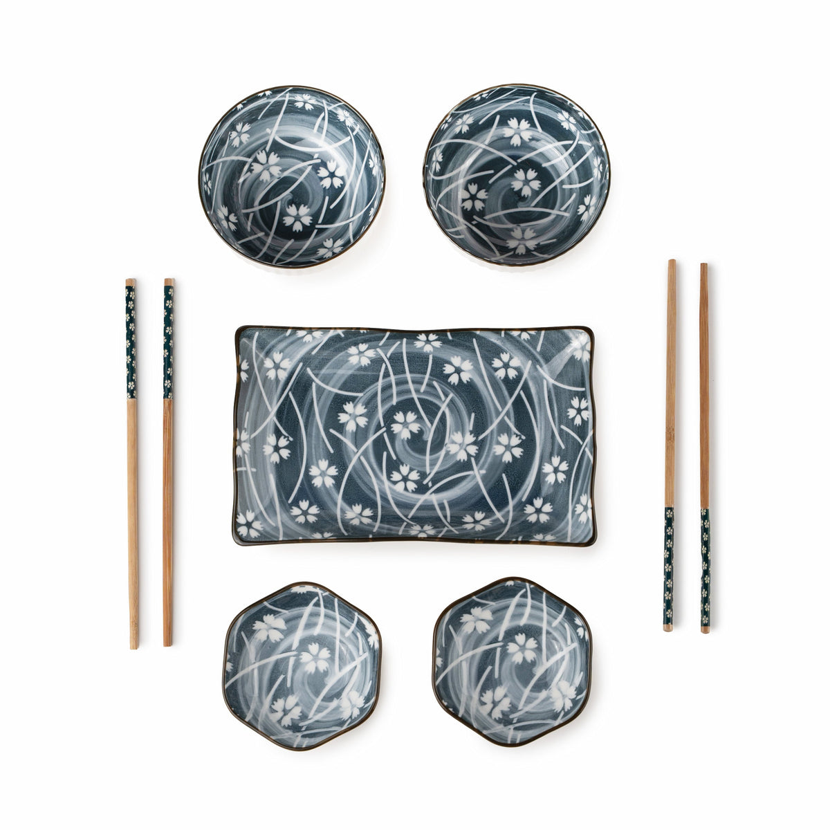 TAKISSO Porcelain Sushi Set of 7