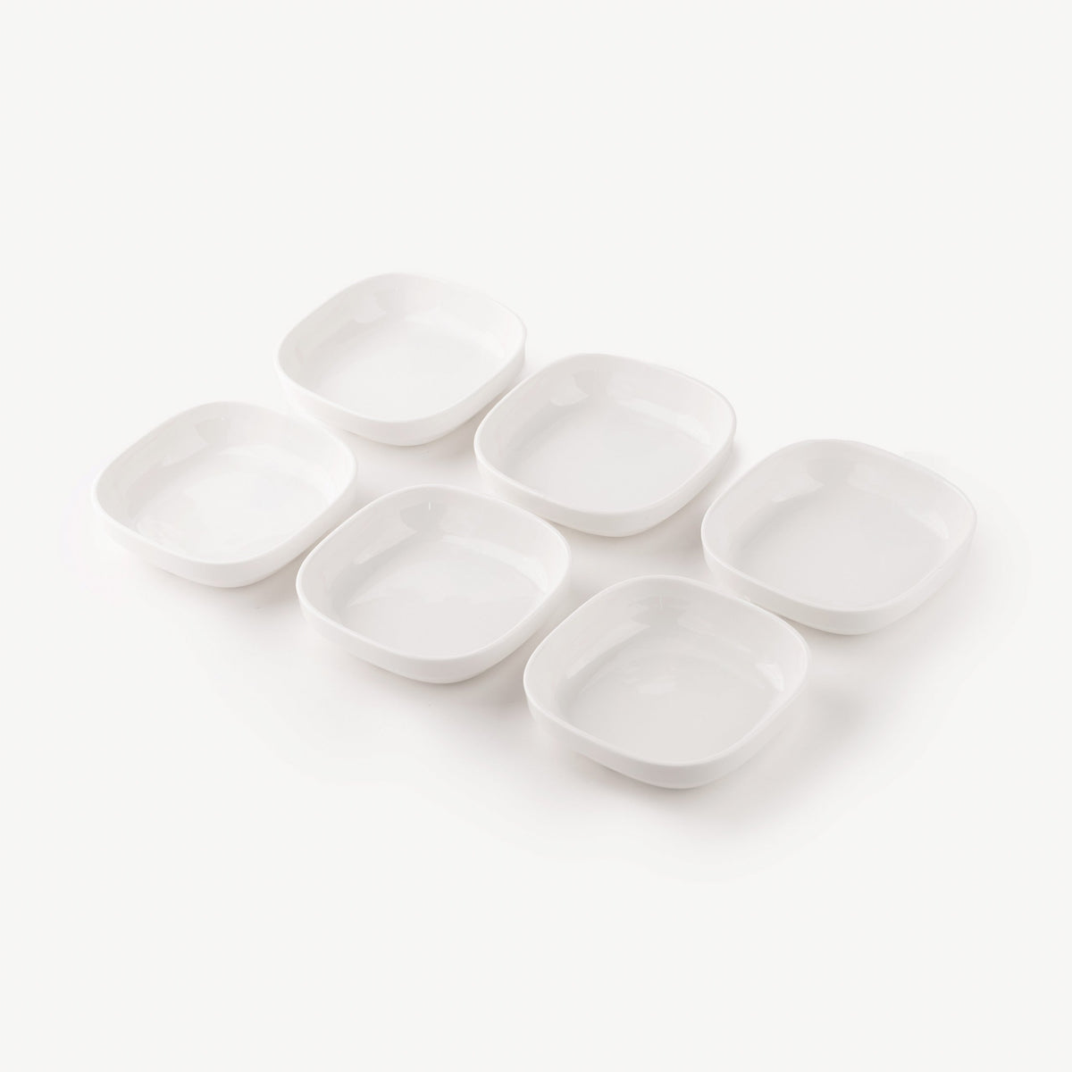 TAKISSO Porcelain Square Bowl Set of 6